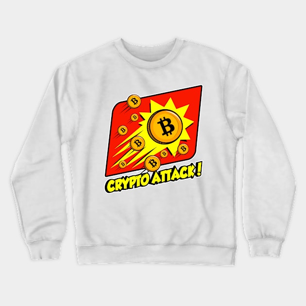 crypto attack Crewneck Sweatshirt by spoilerinc